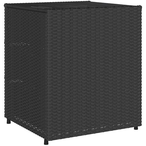 VidaXL Vrtni ormarić za pohranu crni 55x59x69 cm od poliratana Slike