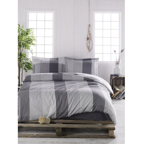 Colourful Cotton Clark Sivi Antracit Ranforce Set Posteljine Cene