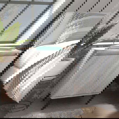  Noćni ormarići s metalnim nogama 2 kom siva sonoma 40x30x50 cm Slike