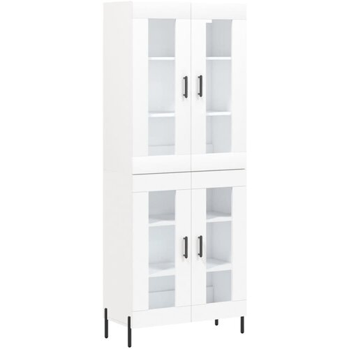 Maison Chic Visoka omara - Komoda - Predalnik bela 69,5x34x180 cm inženirski les, (21722509) Cene