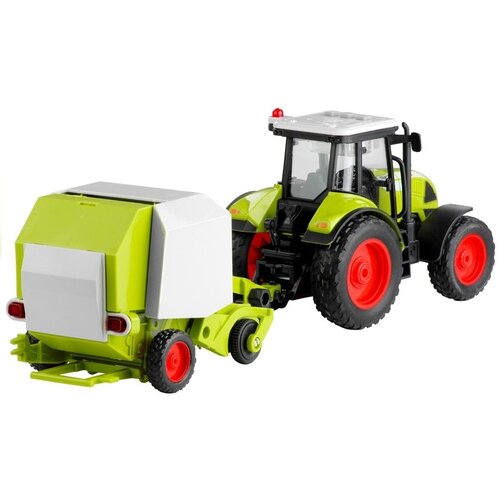 Traktor za igru sa balirkom za okrugle bale - zeleni Cijene