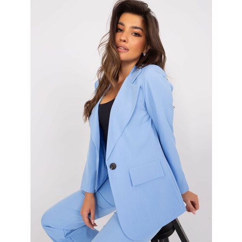 Fashion Hunters Light Blue Women's Lined Jacket Cene