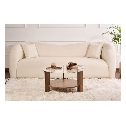 Hanah home Sto za kafu Clara Walnut Transparent Cene