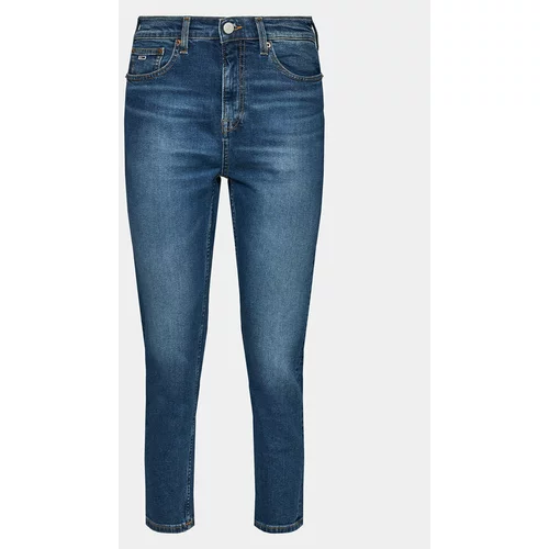 Tommy Jeans Jeans hlače Izzie Hgh Sl Ank Ah5150 DW0DW17194 Mornarsko modra Slim Fit