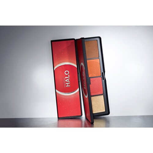 Smashbox Halo Sculpt + Glow Face Palette paleta osvetljevalcev in rdečil odtenek Coral Saturation 15,7 g Slike
