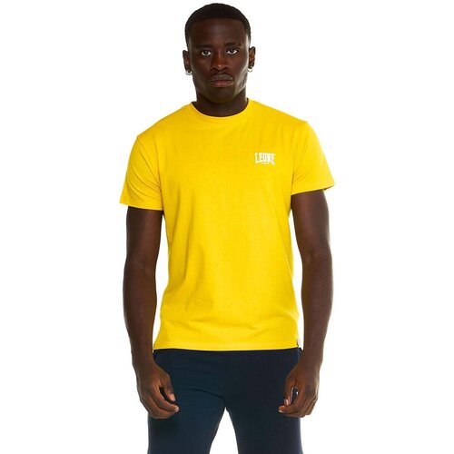 Leone 1947 Majice s kratkimi rokavi Man T-Shirt Short Sleeves Small Logo Rumena Cene