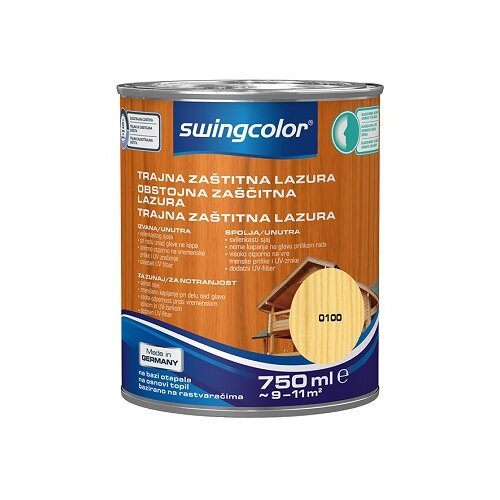 SWINGCOLOR Obstojna za&amp;scaron;čitna lazura (brezbarvna; 750 ml) Slike