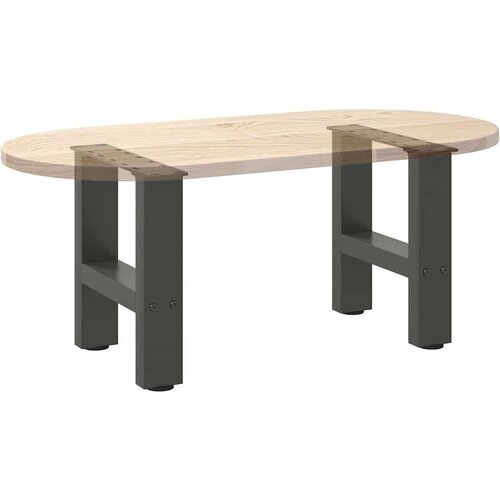  Noge stolića za kavu antracit 2 kom 30x(30-31) cm čelik Slike