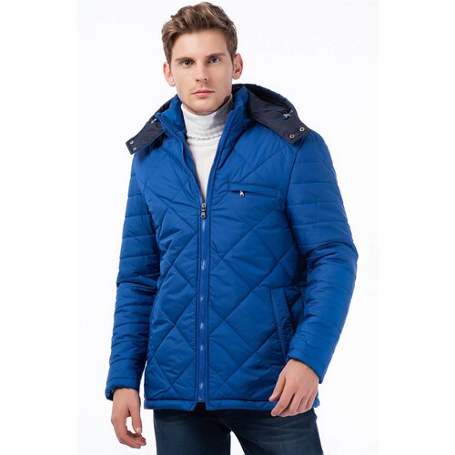 Dewberry M8605 MEN&amp;#039;S COAT-SAKS BLUE Slike