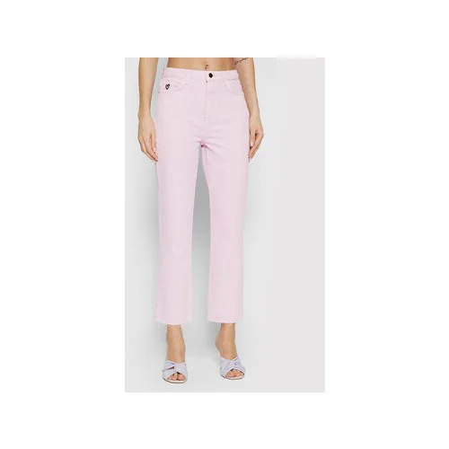 Desigual Jeans hlače Lena 22SWDD52 Vijolična Straight Fit