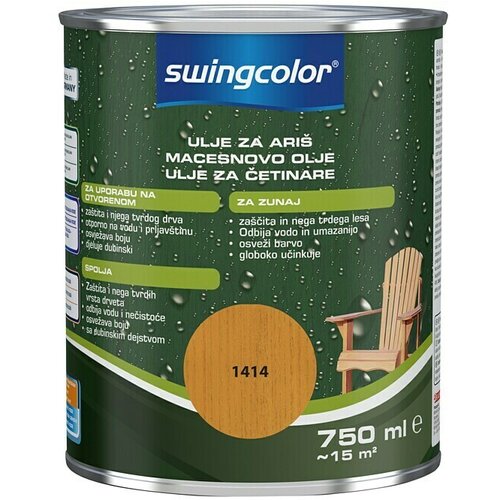 SWINGCOLOR Olje za teraso (svilnato mat, 750 ml, barva: macesen) Cene
