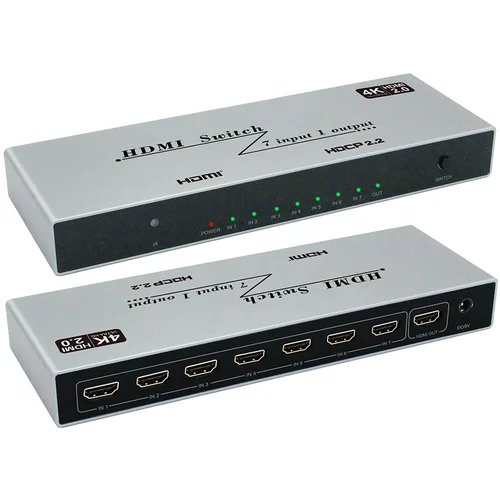 INF YZ-A072-V0 4K HDMI preklopnik 7 v 1 izhod z IR daljinskim upravljalnikom, (21639969)