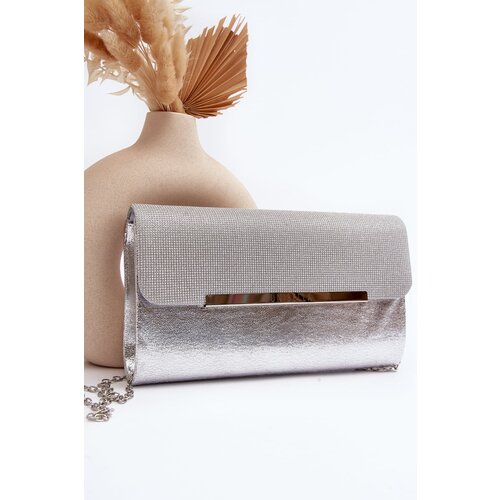Kesi Onelia Silver Clutch Bag with Chain | ePonuda.com