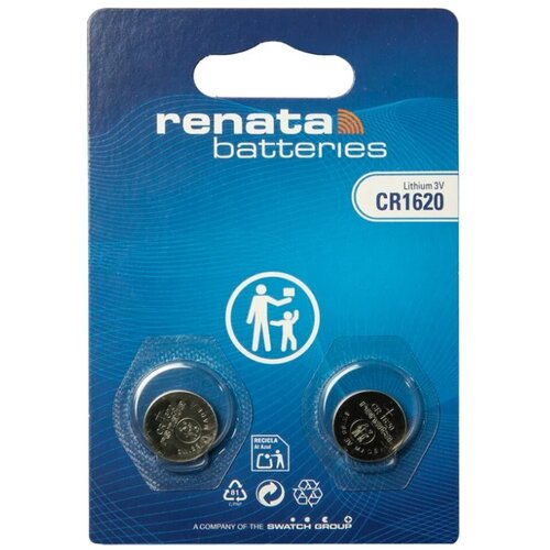 Renata CR1620 litijumska dugmasta baterija 3 V, 2 komada Slike