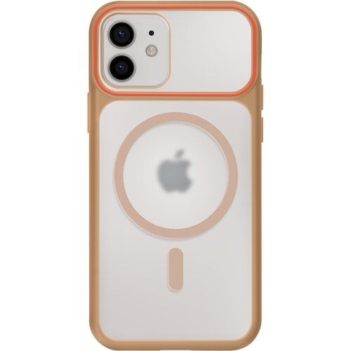 AVIZAR Ovitek za iPhone 12 / 12 Pro MagSafe, dvomaterialni, trd hrbet, Rjava, (5000275493) Cene