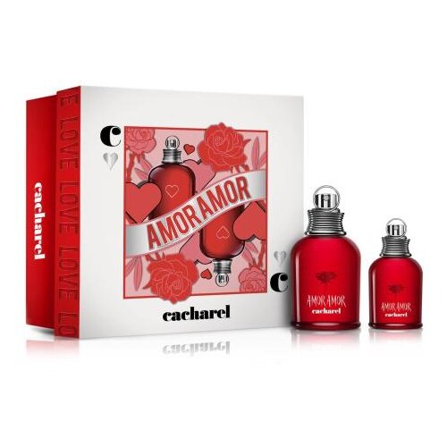 Cacharel Amor Amor Set toaletn&amp;iacute; voda 100 ml + toaletn&amp;iacute; voda 30 ml za ženske Slike
