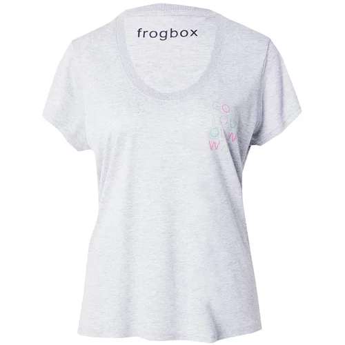 Frogbox Majica pegasto siva / svetlo zelena / svetlo roza / srebrna