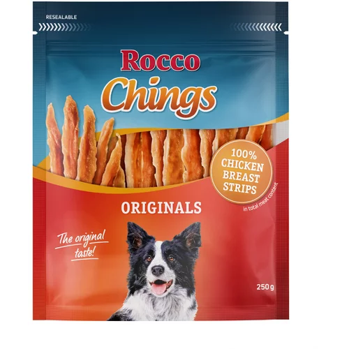 Rocco Varčno pakiranje: Chings Originals - Piščančje prsi v trakovih 4 x 250 g