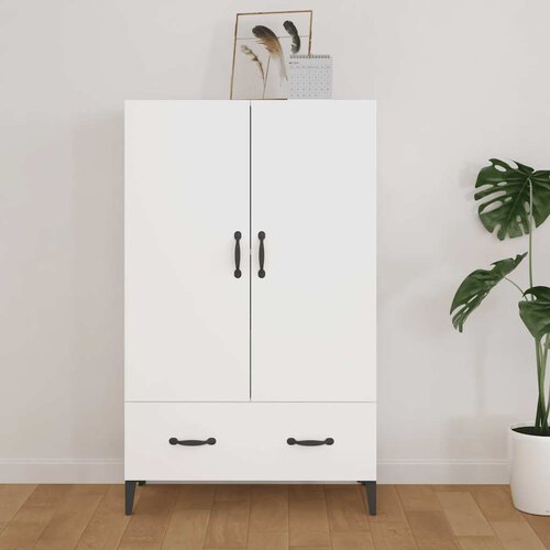  Visoka komoda bijela 70 x 31 x 115 cm od konstruiranog drva Cijene