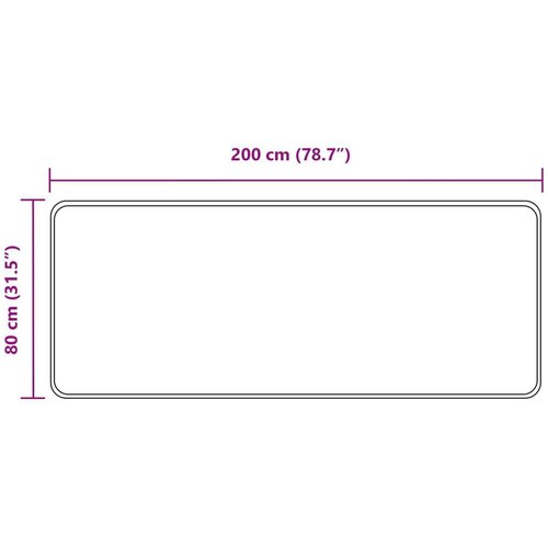  za tepih MARSA Sivi 80 x 200 cm Poliester i PVC Slike