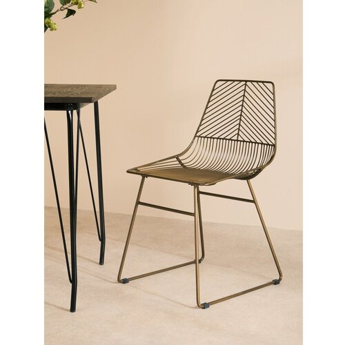 Premier Housewares Kovinski jedilni stol v bronasti barvi District &amp;ndash; Slike