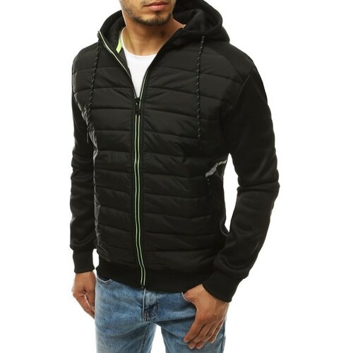 DStreet Black men's quilted jacket TX3816 Slike