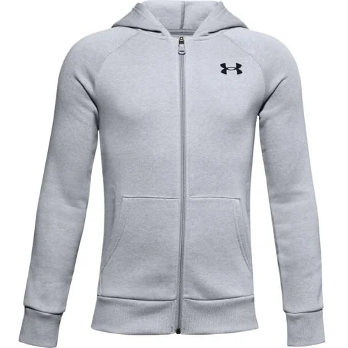 Under Armour Boys' sweatshirt RIVAL COTTON FZ HOODIE grey XL