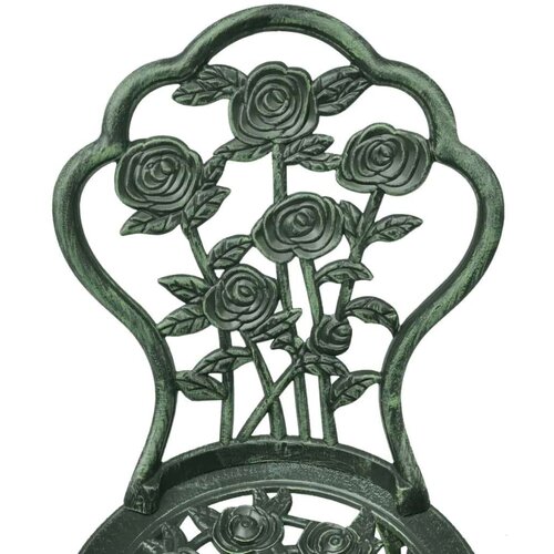 Bistro 3-dijelni bistro set od lijevanog aluminija zeleni Slike