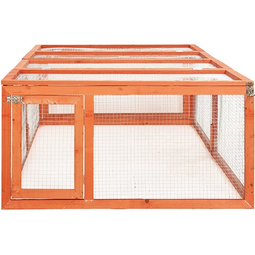  Kavez za zečeve 183 x 90 x 46,5 cm od masivne jelovine Slike
