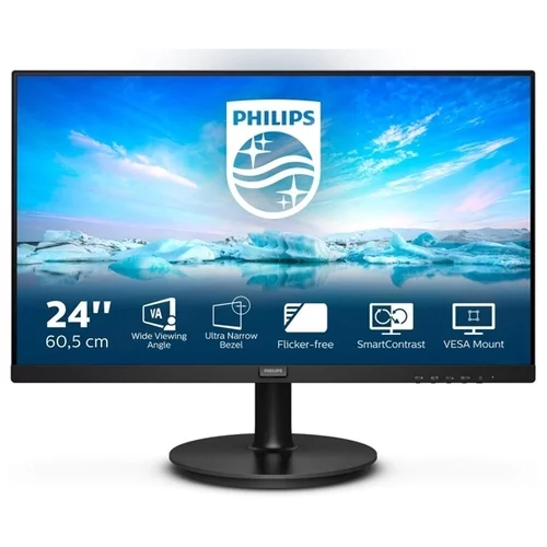 Philips monitor 59,9 cm (23,6") 241V8LA 1920x1080 75Hz VA 5ms VGA HDMI Zvočniki 3H sRGB