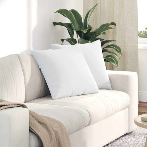 vidaXL jastučići za sofu 2 pcs bijelo 70 x 50 cm tkanina Cene