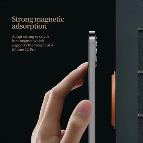 Nillkin magnetno nosilec za Magsafe - iz usnja - črn Slike