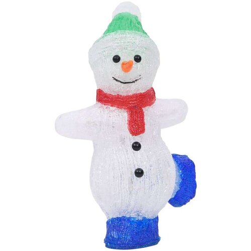 VidaXL LED božićna akrilna figura snjegovića unutarnja i vanjska 30 cm Slike