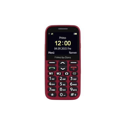 Doro 366 senior mobilni telefon stanica za punjenje, sos ključ crvena Cijene