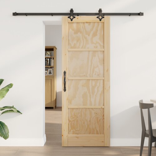 VidaXL drsna vrata z opremo 73.5x198.5 cm Masivni bor, notranja vrata &amp;#039;ORKDAL&amp;#039;73.5x198.5x4 cm Masivni bor Slike