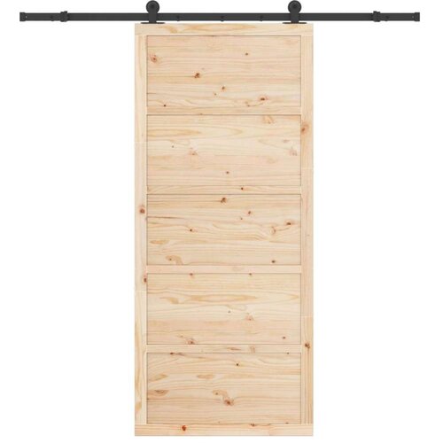  Klizna vrata Prirodna 80 x 208 cm Masivna borovina Cijene