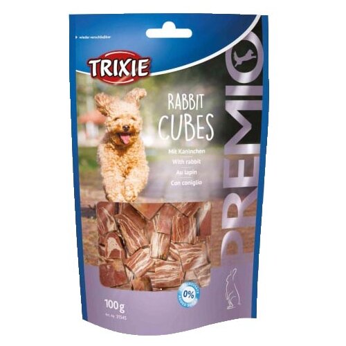 Trixie Poslastica za pse Premio, Kockice zečetine, 100 g Cene