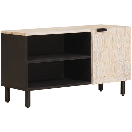 TV ormar Finš bijelog pranja 80 x 33 x 46 cm Čvrsto drvo manga Cene