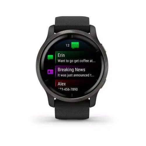 Garmin Pametna ura Venu 2 GPS AMOLED črna usnjena, (5000529994) Cene