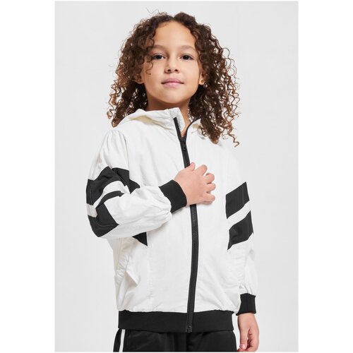 Urban Classics Girls' Crinkle Batwing Jacket White/Black Cene