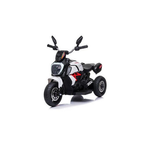 Motor chopper za decu na akumulator - beli Slike
