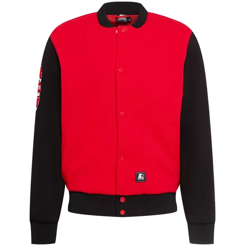 Starter Black Label Prijelazna jakna crvena / crna / bijela