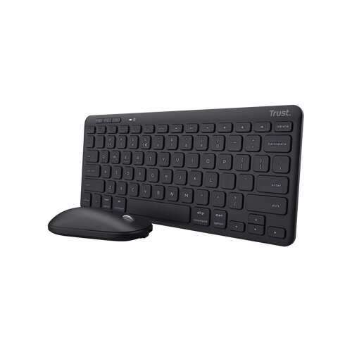 Trust Set tastatura i mi&scaron; Lyra, Bežični, USlayout, Tamnosivi Cijene