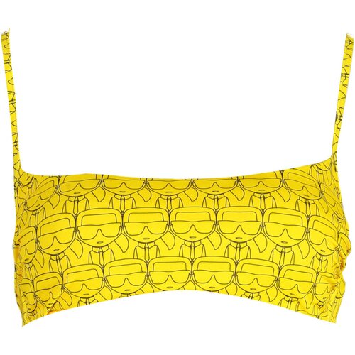 KARL LAGERFELD BEACHWEAR SWIMSUIT TOP WOMEN YELLOW Cene