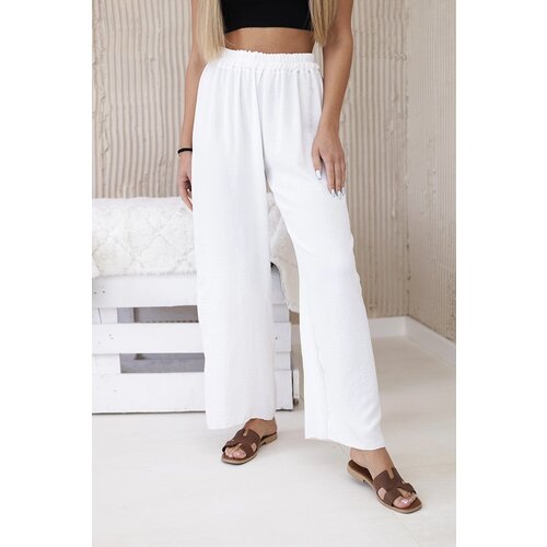 Kesi Włoski Wide-leg trousers ecru Cene