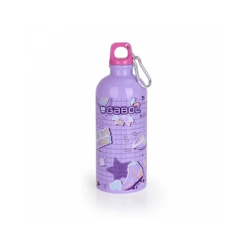 Gabol Aluminijumska boca za vodu sa zakačkom 7x21 cm 600ml Funny Cene
