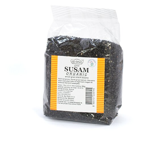 Bio &amp;Scaron;pajz Crni susam organski 200g Slike