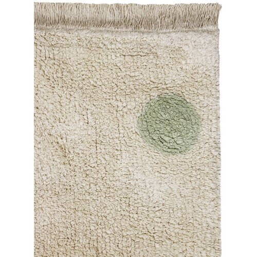 Lorena Canals Bombažna preproga Hippy Dots - Natural, olive Slike