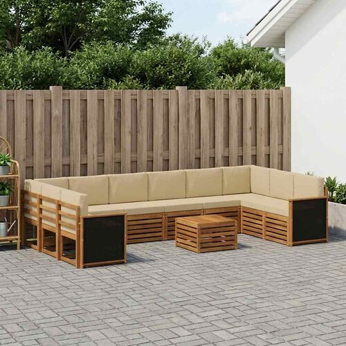  Set vanjskih sofa s jastukom 8 pcs Prirodna Cene