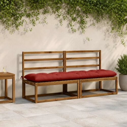  Jastučić za klupu VIANEN 100% poliester Crvena 200 x 50 x 12 cm - Crvena 200 x 50 x 12 cm Cene